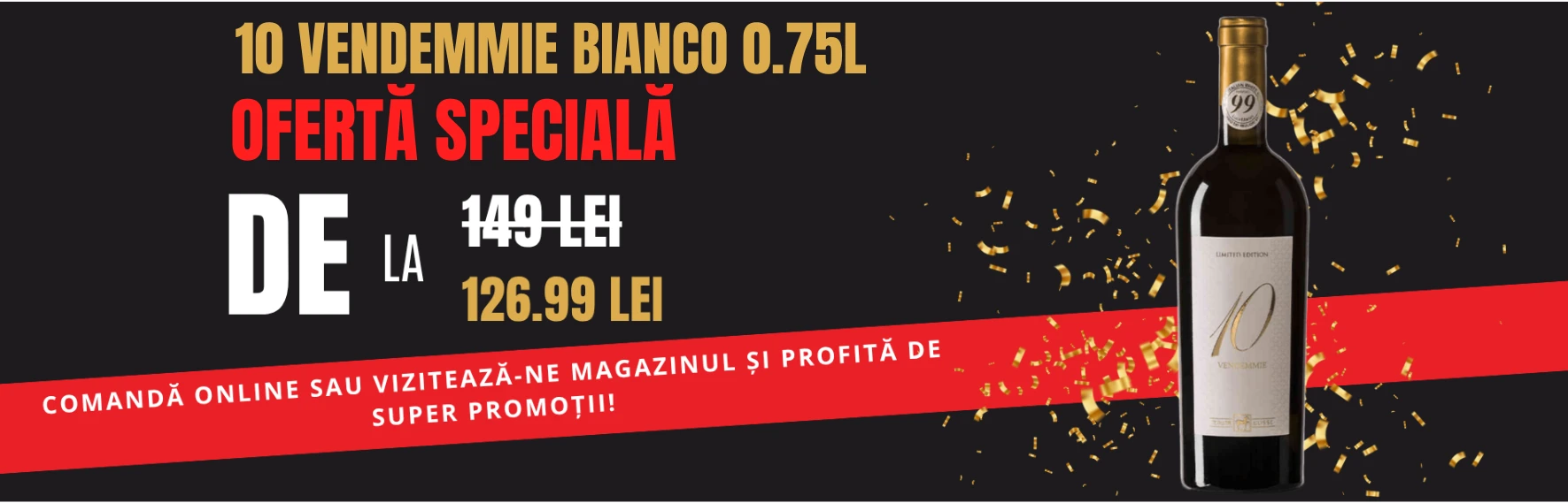 Banner Ofertă Specială Vin Tenuta Ulisse 10 Vendemmie Bianco 0.75L